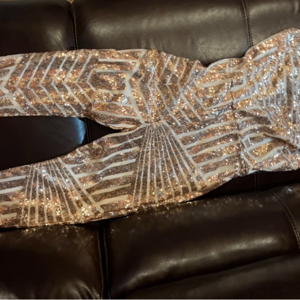 Pretty Gold Jumpsuit - Picture 13 of 16